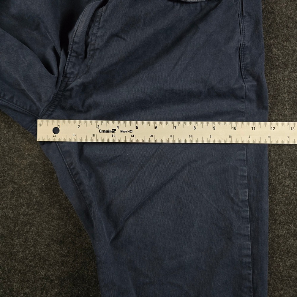 Flint & Tinder Straight Fit 365 Pants Navy Blue Cotton Stretch Chino Men's 34x32 - Picture 10 of 16